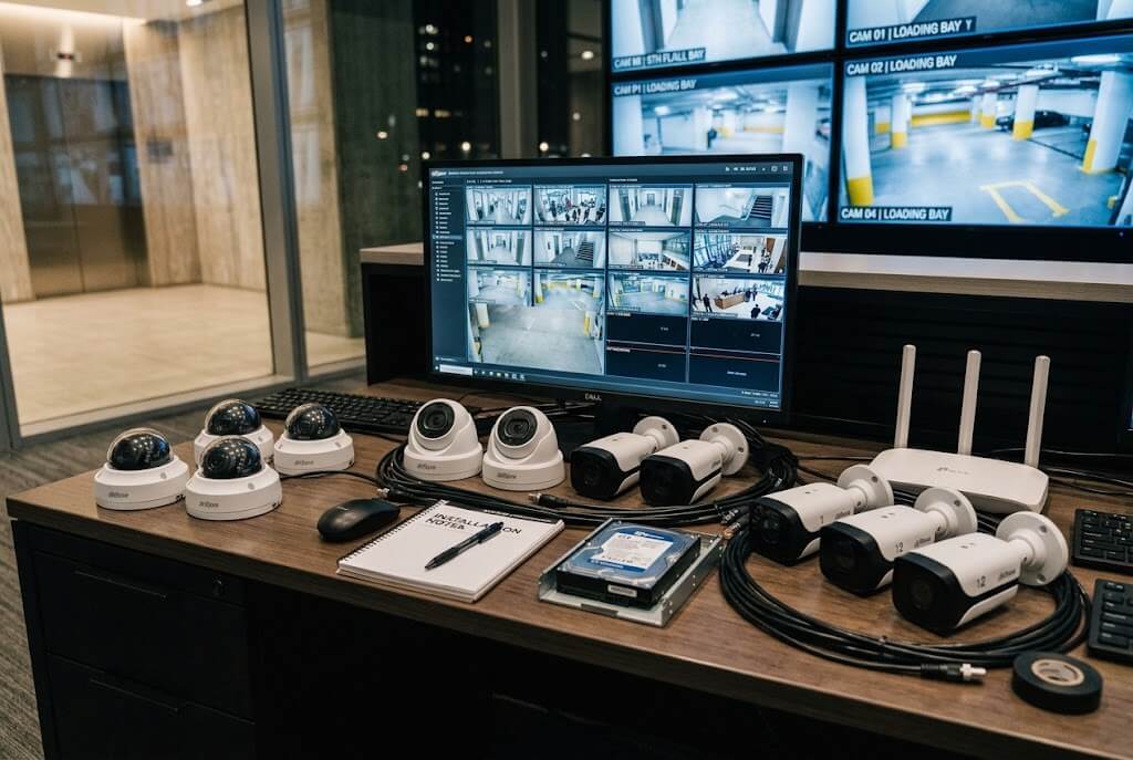 CCTV Camera Installation (11 Camera System)